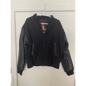 VTG Reed Leather Sportswear Embroidered Wool Varsity Jacket Made in USA Mens S